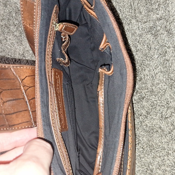 Coldwater Creek medium faux leather handbag - brown - Picture 3 of 6